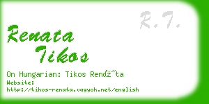 renata tikos business card